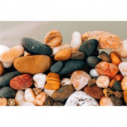 Autocolant Acvariu Colorful sea Pebbles close-up