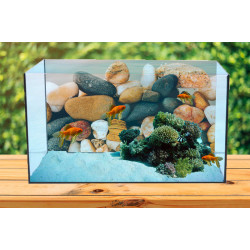 Autocolant Acvariu Colorful sea Pebbles close-up