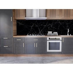 Autocolant bucatarie Black Marble