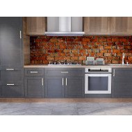 Autocolant bucatarie Brown Brick