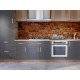 Autocolant bucatarie Brown Brick