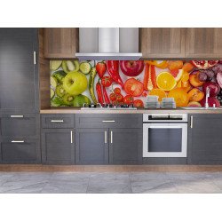 Autocolant bucatarie Healthy Food in Gradient Colours