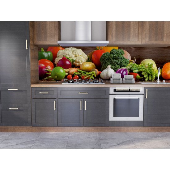 Autocolant bucatarie Healthy Vegetables
