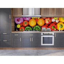 Autocolant bucatarie Mix of Vegetables and Fruits