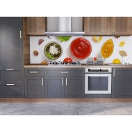 Autocolant bucatarie Set of Dip Sauces of Spices Autocolant bucatarie Set of Dip Sauces of Spices