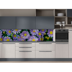 Autocolant bucatarie Blue Daisy Flowers