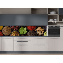 Autocolant bucatarie Colored Spice Background