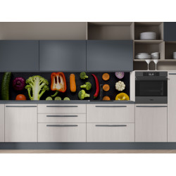 Autocolant bucatarie Flat Lay of Vegetable