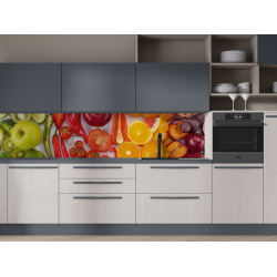Autocolant bucatarie Healthy Food in Gradient Colours