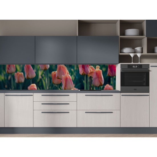 Autocolant bucatarie Pink Tulips
