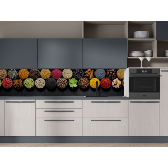 Autocolant bucatarie Spices and Herbs for European Food