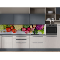 Autocolant bucatarie Vegetables on Marble Kitchen