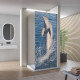 Autocolant Cabina Dus Acrobatics Dolphin