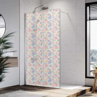 Autocolant Cabina Dus Colored Hand Drawn