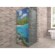 Autocolant Cabina Dus Coral Reef in Tropical Sea