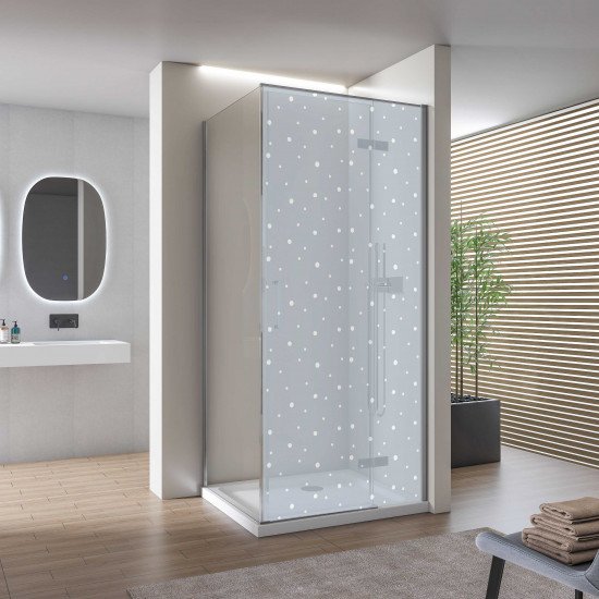 Autocolant Cabina Dus Dots