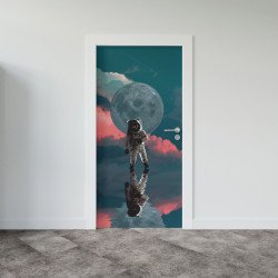 Autocolant usa Astronaut in Space