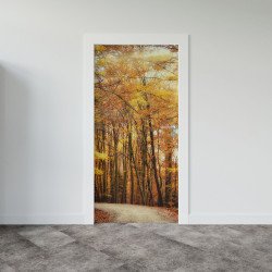 Autocolant usa Autumn Forest Path