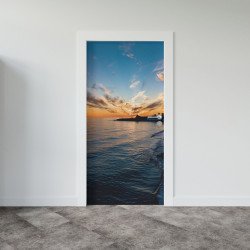 Autocolant usa Beach Sea Evening