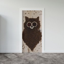 Autocolant usa Coffee Owl