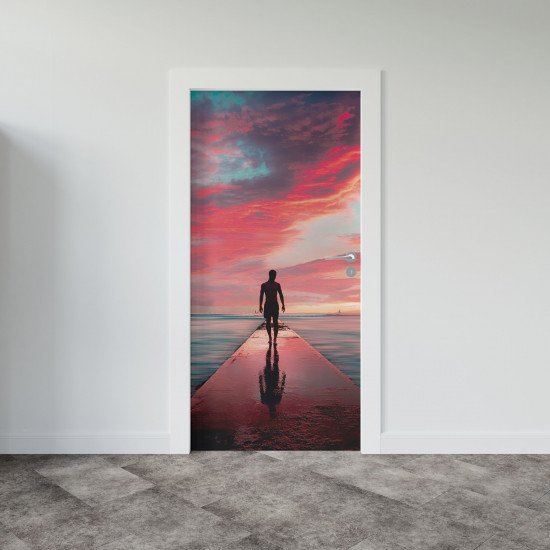 Autocolant usa Dock Beach Sunrise
