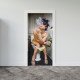 Autocolant usa Girl Sits in a Toilet