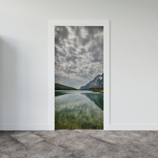Autocolant usa Lake Mountains Reflection