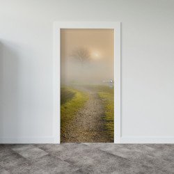 Autocolant usa Tree with Fog