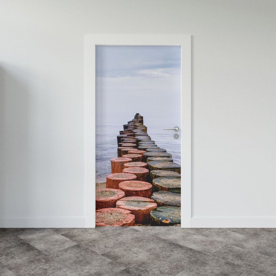 Autocolant usa Wood and Ocean