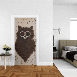 Autocolant usa Coffee Owl