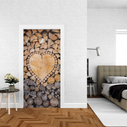 Autocolant usa Heart Wood