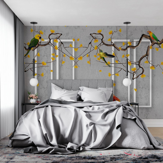 Fototapet Creative Flower and Bird