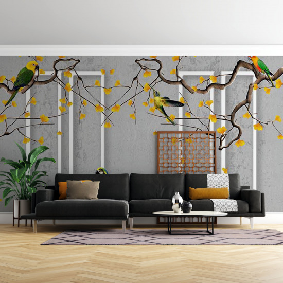 Fototapet Creative Flower and Bird