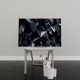 Tablou Canvas Abstract Black Crystal Background
