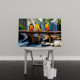 Tablou Canvas Colorful Parrot Waterfall