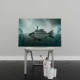Tablou Canvas Artistic Fish with Woman Fishing