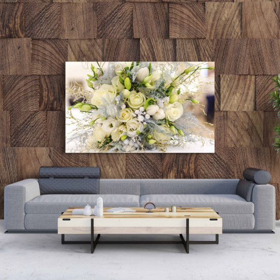 Tablou Canvas Bouquet of White Roses