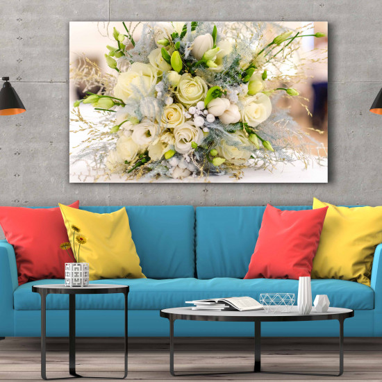 Tablou Canvas Bouquet of White Roses