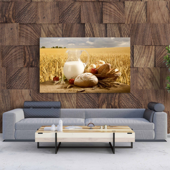 Tablou Canvas Bread and Milk