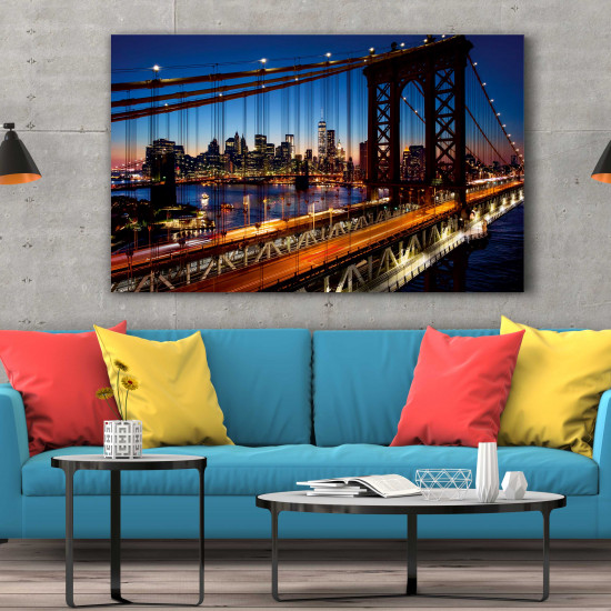 Tablou Canvas Brooklyn Bridge, Manhattan, New York