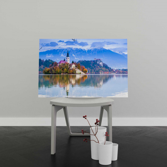 Tablou Canvas Castle and Mountains