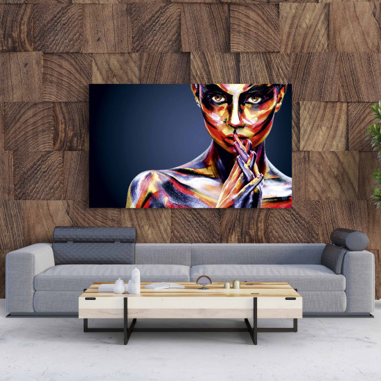 Tablou Canvas Colorful Girl Tablou Canvas Colorful Girl