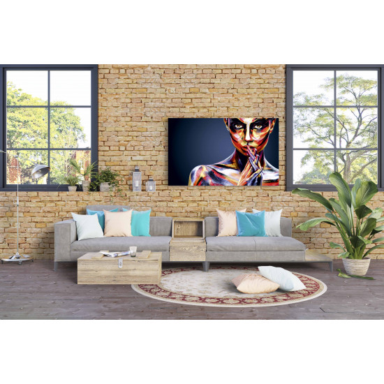 Tablou Canvas Colorful Girl Tablou Canvas Colorful Girl