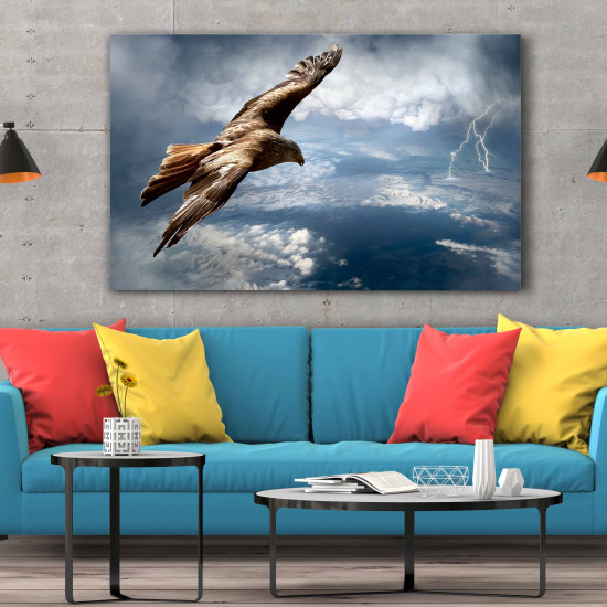 Tablou Canvas Eagle Above the Storm