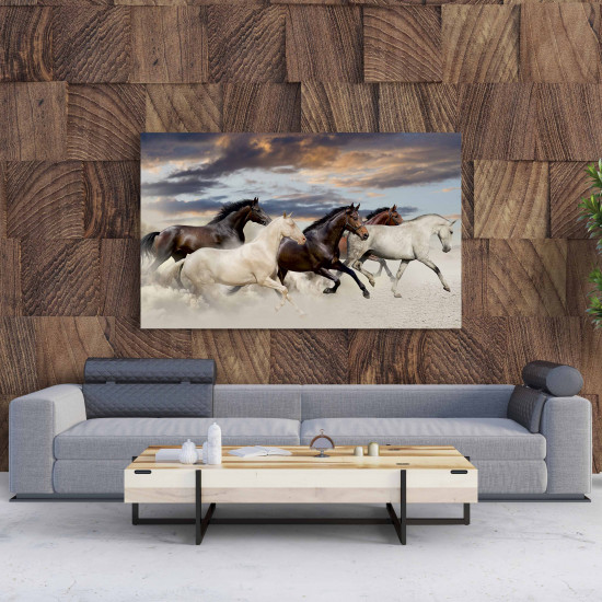 Tablou Canvas Five Horse Run