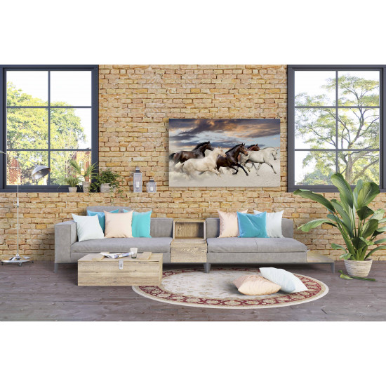 Tablou Canvas Five Horse Run