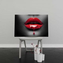 Tablou Canvas Glossy Red Lips