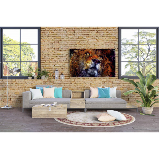 Tablou Canvas Lion Sauvage