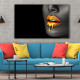 Tablou Canvas Lips Lipgloss Dripping
