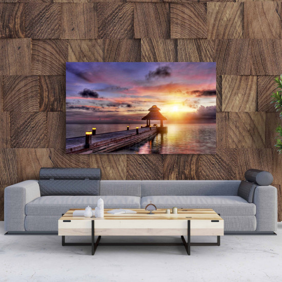 Tablou Canvas Maldives Sunset